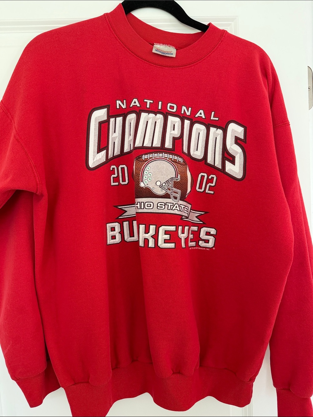 Red Ohio State Buckeyes 'National Champions 2002' Crewneck